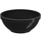 Cumbuca de Plástico 500ml Preto 14x6cm Servir Shimeji Sorvete Sopa Sobremesa Caldo Uno Coza