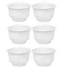 Cumbuca para Feijoada 6 Unidades Plástico PP Branco 750ml Tigela Bowl para Caldos Sopa Sorvete Açaí