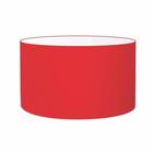 Cúpula Abajur Cilíndrica Cp-7024 Ø50x25cm Vermelho