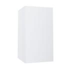 Cupula De Abajur Tecido Algodão Tubo Quadrado 22x13x13 Soquete E27 cor Branco Ref 49