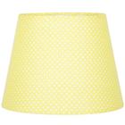 Cúpula de Abajur Tecido Amarelo Bolinha 20x16cm