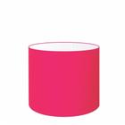 Cúpula em tecido cilíndrica abajur luminária cp-4113 30x25cm rosa pink