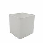 Cúpula em tecido quadrada abajur luminária cp-4224 16/16x16cm branco