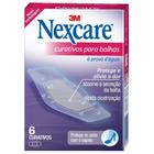 Curativo A Prova D'Água Bolha Transparente 6 Un Nexcare