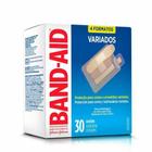 Curativo Band-Aid Transparente Variados com 30 Unidades