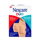 Curativo Nexcare Duo Remoção sem Dor Tamanhos Diferentes 10 Unidades