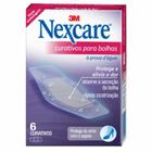 Curativo para bolhas nexcare 3m à prova d'água 6 unidades