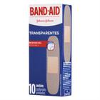 Curativos band-aid transparente cx c/ 10 un