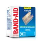 Curativos Band Aid Transparentes Variados 30 Unidades