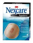 Curativos Transparentes Tegaderm Nexcare Cobre Protege 4Unid