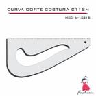 Curva Corte Costura Modelagem C11SN 1031 Regua Acrílic Fenix
