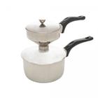 Cuscuzeira Individual de Aço Inox 25cm x 12cm x 17,5cm