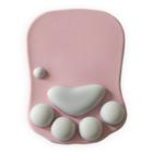 Cute Cat Claw Mousepad Office Silicone Creative Catpaw Wrist Pad Mouse Pad com descanso de pulso Mouse Pads rosa