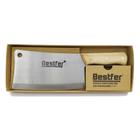 Cutelo em Aço Manganês Cabo Madeira 7" Full Tang Resistente - Bestfer