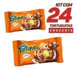 Cx 24x - Chocolate Tortuguita Recheio Crocante Ao Leite