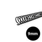 CX Espiral encadernação 9mm preto c/100 As Papeis