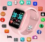 D20 Rosa Relógio Digital Smart Feminino e Masculino Pulseira Removível - Smart-watch - Booglee