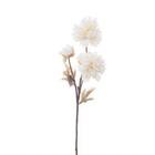 Dália Flor Branca Artificial Premium Decoração 76cm - BELA FLOR