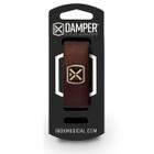 Damper em Poliester e TAG em Metal Marrom DTMD18