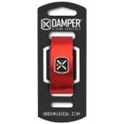 Damper Ibox Em Couro Legitimo E Tag Em Metal Vermelho