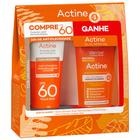 Darrow Actine Kit  Protetor Solar Facial com Cor FPS60 + Gel de Limpeza Facial