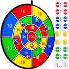 Dart Board Diomelu de 28 cm de diâmetro para crianças com 16 bolas adesivas