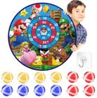 Dart Board YOPENMOUNE Mario Party de 26 polegadas com 12 bolas adesivas