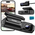 Dash Cam FocuWay T5 4K frontal e 1080P traseira com WiFi de 5 GHz