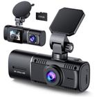 Dash Cam LAMTTO 4K frontal e cabine 1080P com cartão SD de 64 GB