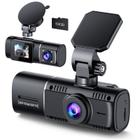 Dash Cam LAMTTO Dual 1080P frontal e interna com cartão SD de 64 GB