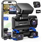 Dash Cam ZYEIPO XJDC001 4 canais, 360, frontal, traseira, interior, 4K