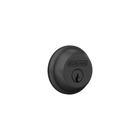 Deadbolt Schlage B60 N 622 com chave de 1 lado preto fosco