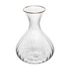 Decanter De Vinho Lines E Fio De Ouro 1,5L Cristal Ecológico