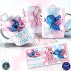 Declare seu Amor com Stitch Caneca Personalizada