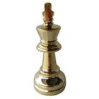 Decor resina chess king dourado 6 x 6 x 12,5cm