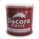 Decora Fácil - Cimento Queimado Perolizado 1Kg - Vermelho