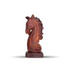 Decoração Peças De Xadrez Preto Cavalo Escultura Grande Está no Shoptime