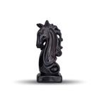 Decoração Busto Cavalo Peça De Xadrez 30 Cm Enfeite Sala Estátua Em Gesso Luxo