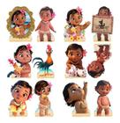 Decoração De Festa Moana Baby - 10 Displays De 20cm Totens