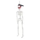 Decoração Halloween Esqueleto Faca na Caveira para Pendurar