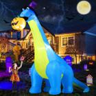 Decoração inflável de Halloween com dinossauros de 10 pés de altura