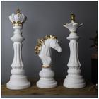 Decoração Cerâmica Peças de Xadrez Branco Rei e Rainha Clássico - Joelma  Decorações - Objetos de Decoração - Magazine Luiza