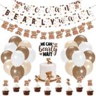 Decorações de festa Bessmoso Teddy Bear Baby Shower Brown