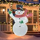 Decorações de Natal ao ar livre VCUTEKA Snowman 160 cm com LED