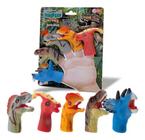 Dedoche Fantoche Infantil 5 Espécie Dinossauro Colecionável - Bee Toys