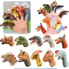 Dedoches Divertidos Dinossauros Animais de Silicone 5 uni - SACKS