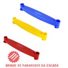 Degrau Plástico P/ Escada De Cama Elástica Pula Pula 3 Peças + Parafusos