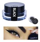Delineador Em Gel Maquiagem Longa Duração - Preto - Fosco