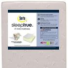 Delta Children Serta SleepTrue Mini Colchão de Berço, Núcleo de Fibra Premium de Origem Sustentável, Capa Hipoalergénica e Impermeável, Greenguard Gold Certified - Made in USA, Branco