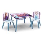 Delta Kids Kids Table and Chair Set With Storage (2 Cadeiras Incluídas) - Ideal para Artes & Ofícios, Hora do Lanche, Homeschooling, Lição de Casa & Mais, Disney Frozen II